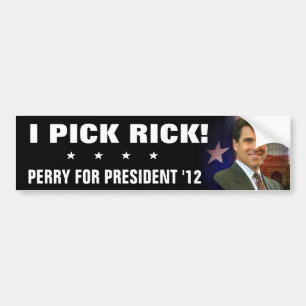 I PICK RICK BUMPER STICKER