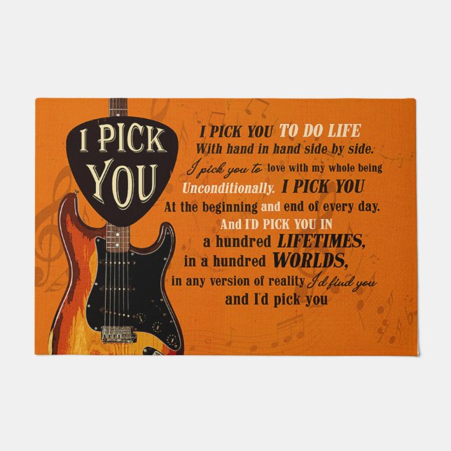 I Pick You Doormat, Quotes About Guitarist  Doormat (Front)