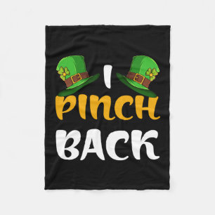 I Pinch Back Fleece Blanket