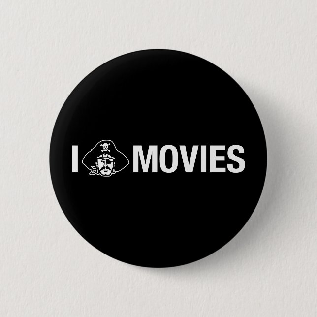 i pirate movies 6 cm round badge (Front)