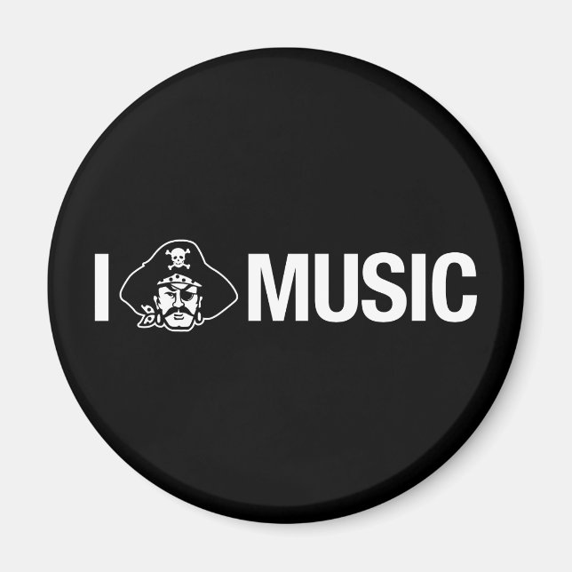 i pirate music magnet (Front)