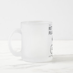 I plan on cycling when i retire frosted glass coffee mug