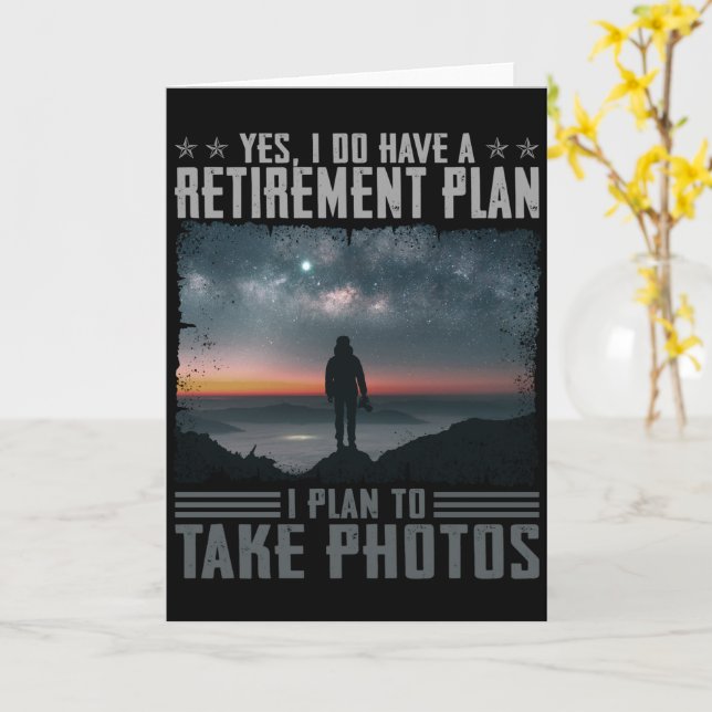 I Plan To Take Photos Gifts For Photography Lovers Card (Yellow Flower)