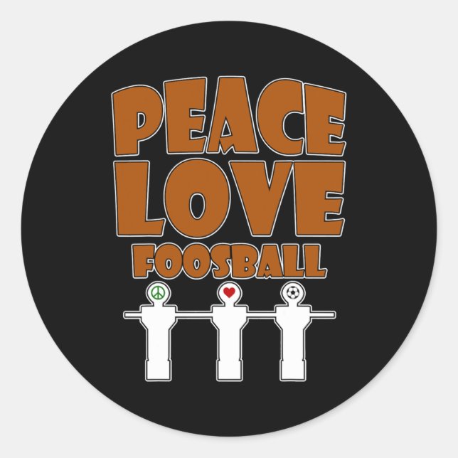 I Play at the Foosball Table Real Men dont spin  Classic Round Sticker (Front)