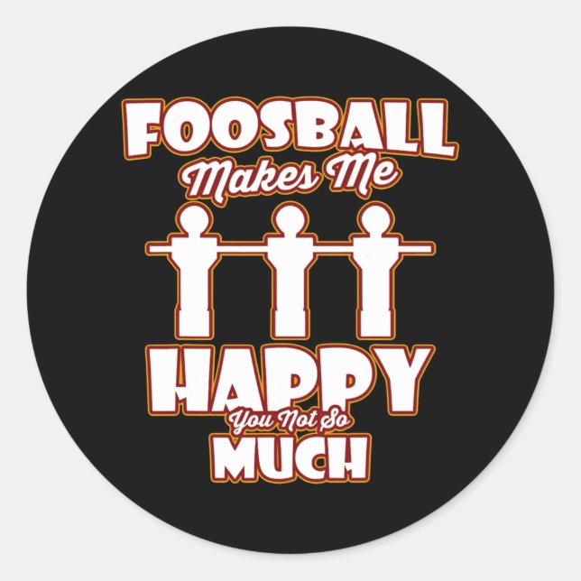 I Play at the Foosball Table Real Men dont spin  Classic Round Sticker (Front)