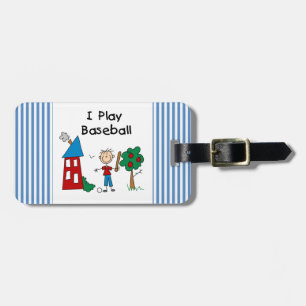 I Play Baseball Luggage Tag