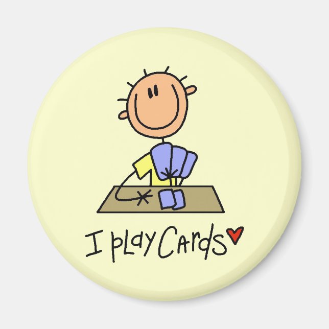 I Play Cards Magnet (Front)