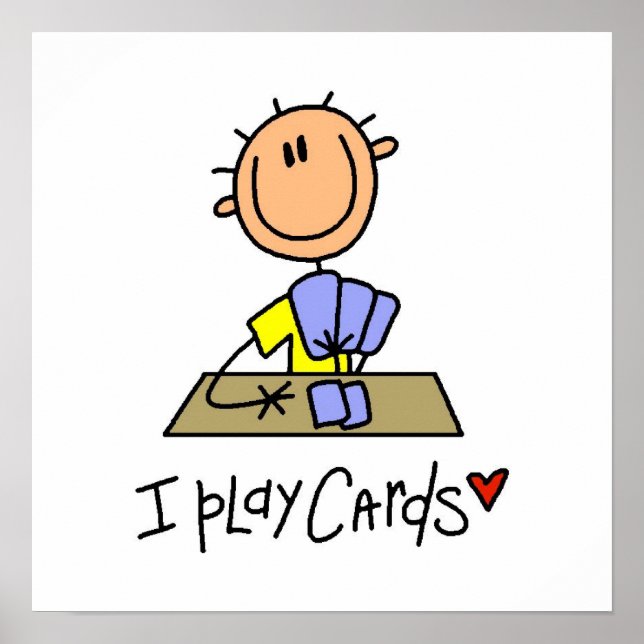 I Play Cards Poster (Front)