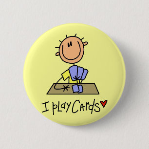 I Play Cards Tshirts and Gifts 6 Cm Round Badge