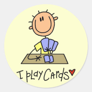 I Play Cards Tshirts and Gifts Classic Round Sticker