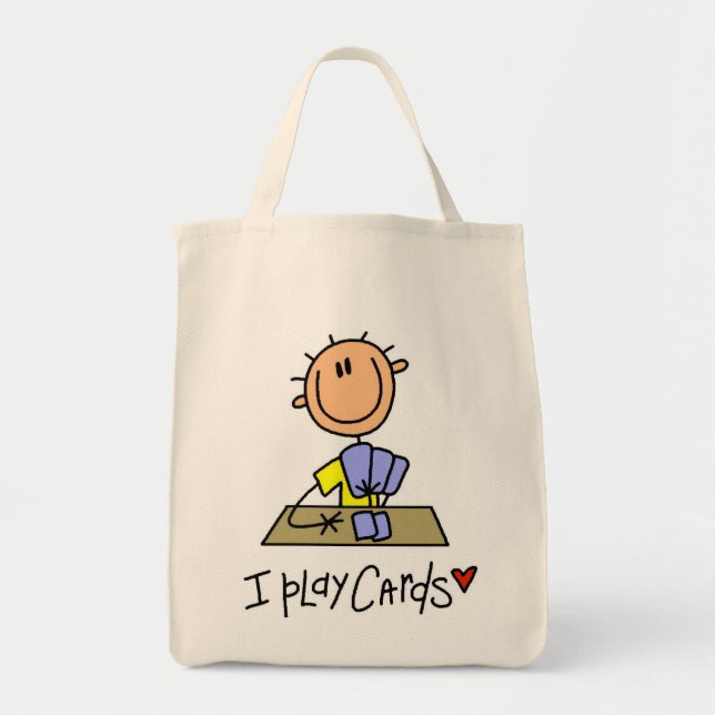 I Play Cards Tshirts and Gifts Tote Bag (Front)