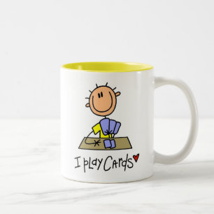 I Play Cards Two-Tone Coffee Mug