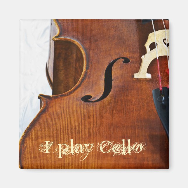 I play Cello Magnet (Front)
