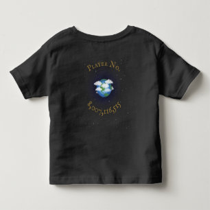 "I Play For Team Earth" World Population Custom Toddler T-Shirt