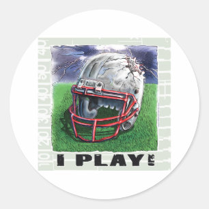 I Play! Helmet Sticker