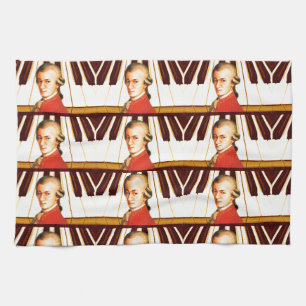 I Play Mozart_ Tea Towel