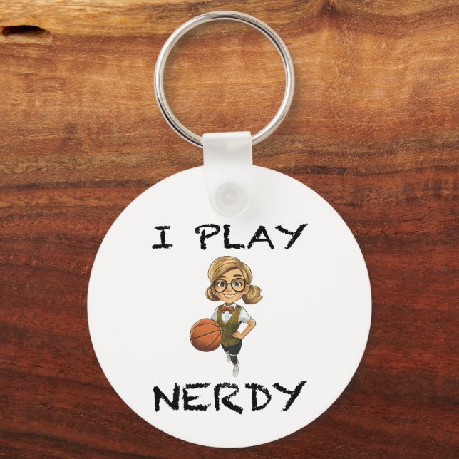 I Play Nerdy Key Ring (Front)