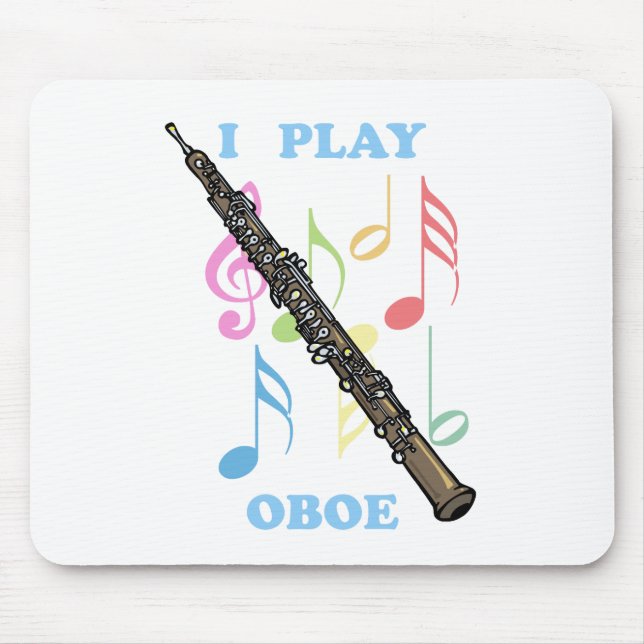 I Play Oboe Mouse Mat (Front)