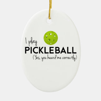 I Play Pickleball Ceramic Tree Decoration