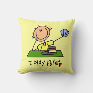 I Play Poker Cushion