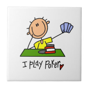 I Play Poker Tile