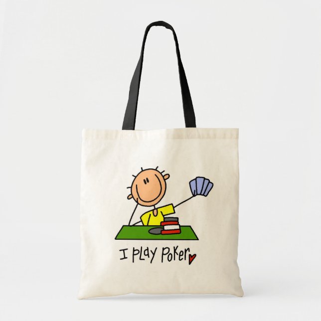 I Play Poker Tote Bag (Front)