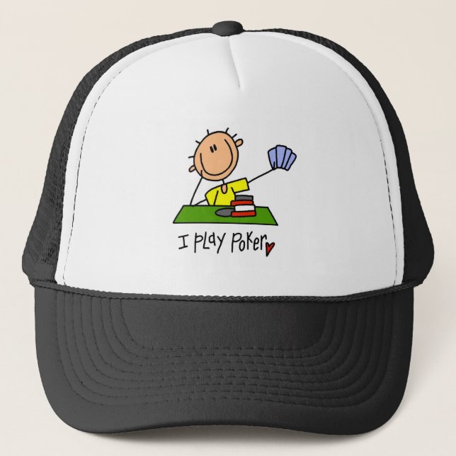 I Play Poker Trucker Hat (Front)