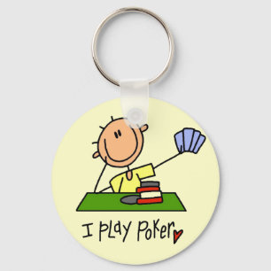 I Play Poker Tshirts and Gifts Key Ring