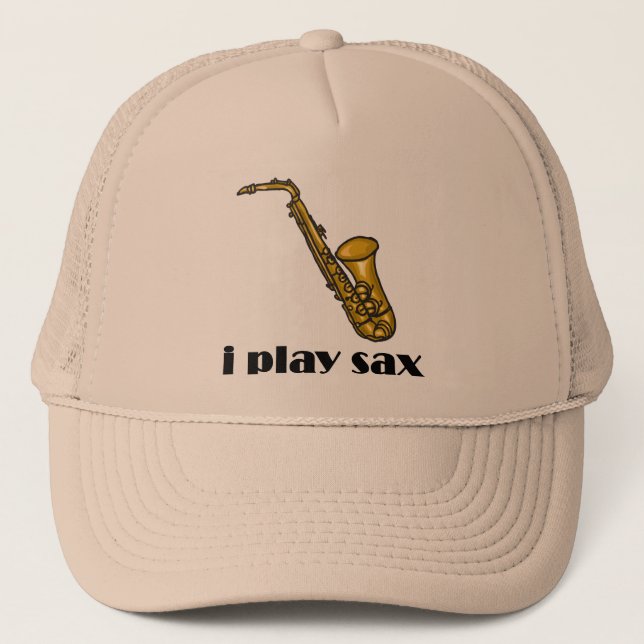 I Play Sax Trucker Hat (Front)