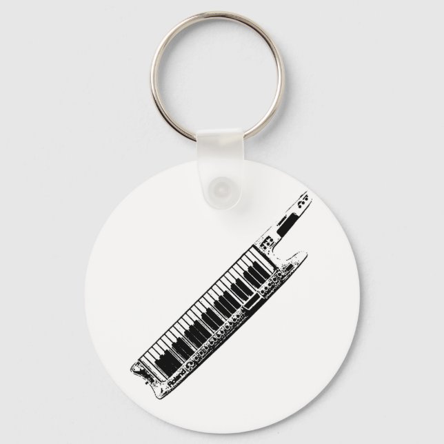 I Play the Keytar Key Ring (Front)