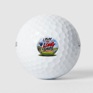 I Play the Long Shots – Funny G Golf Balls