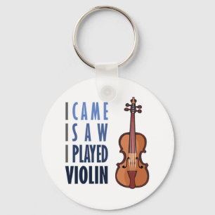 I Play Violin Key Ring
