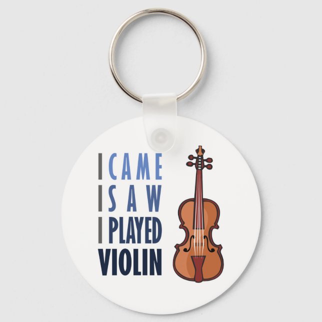 I Play Violin Key Ring (Front)