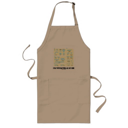 Image of I Play With Bacteria All Day Long (Morphology) Long Apron