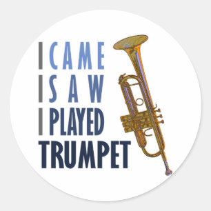 I Played Trumpet Classic Round Sticker