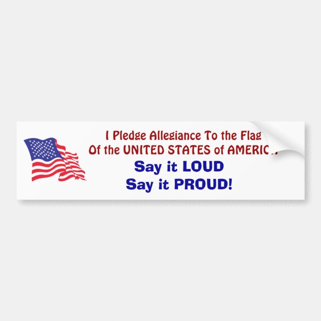 I Pledge Allegiance To the F... Bumper Sticker (Front)