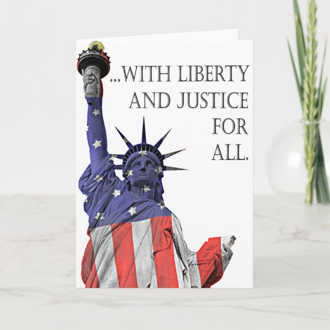 I PLEDGE ALLEGIANCE TO THE FLAG CARD (Front)