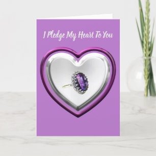 I Pledge My Heart To You Greeting  Card