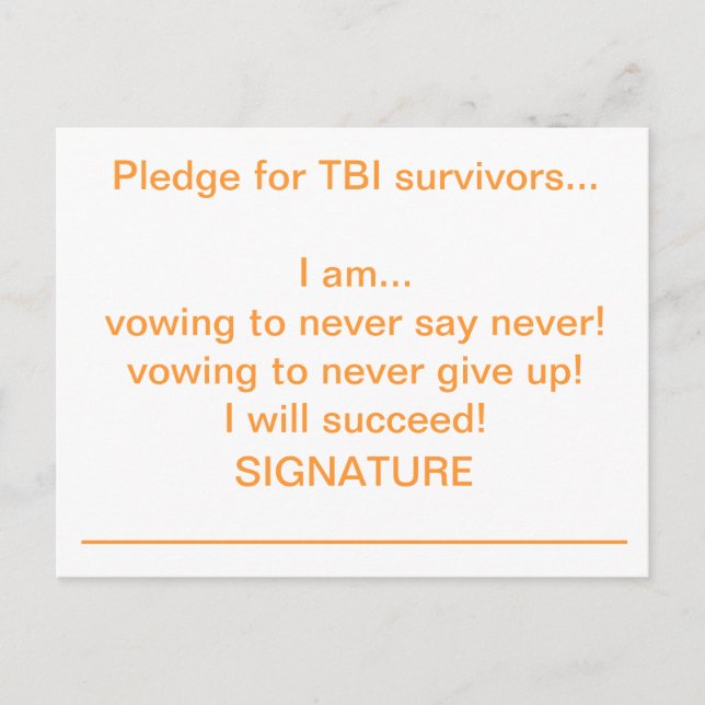 I Pledge... Postcard (Front)