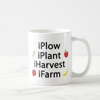 I Plough plant harvest farm with fruits Coffee Mug