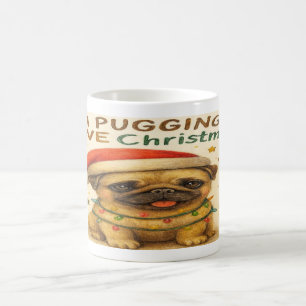 “I Plugging Love Christmas” Hand Drawing Coffee Mug