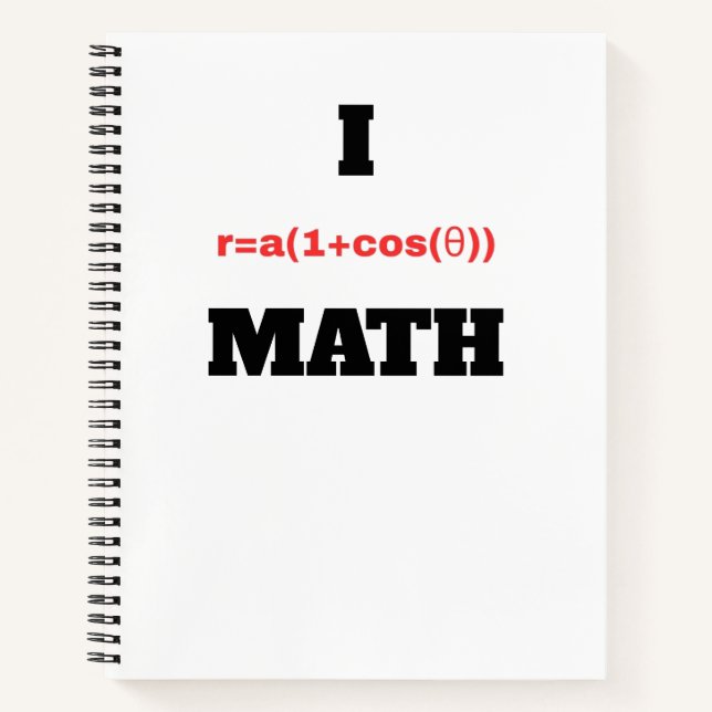 I Polar Equation (I Heart) Math Notebook (Front)