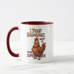 I Poop Breakfast Mug - Quirky Superpower Gift