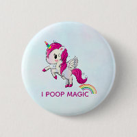 I Poop Magic Funny Unicorn Saying