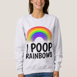 I POOP RAINBOWS Funny T-shirts