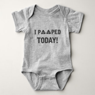 I Pooped Today Baby Bodysuit