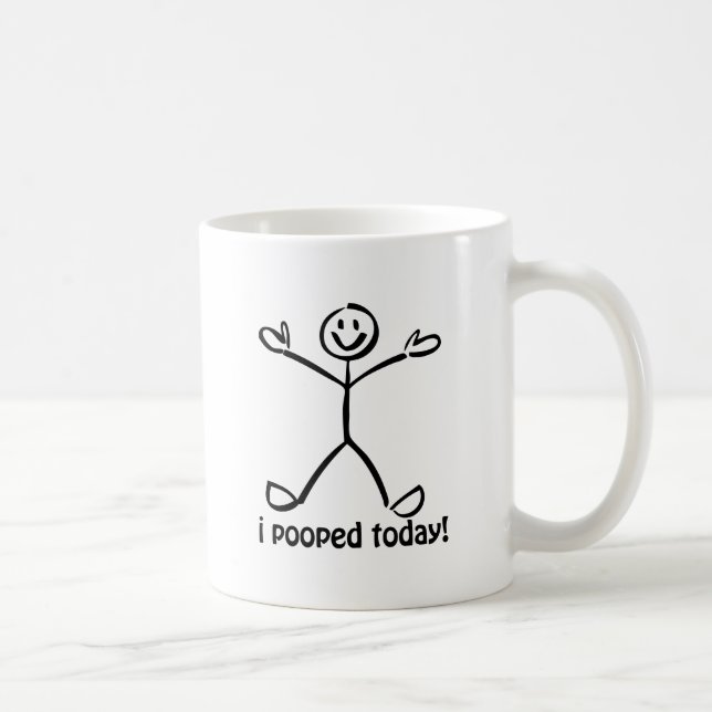 I Pooped Today Coffee Mug (Right)