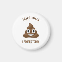 I Pooped Today Emoji with Name