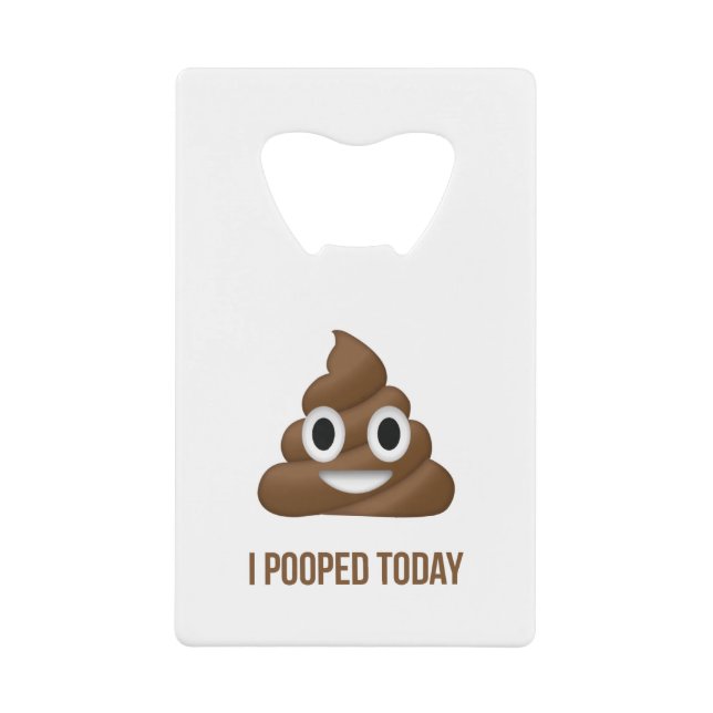 I Pooped Today Funny Emoticon (Front)