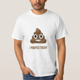 I Pooped Today Poo Emoji with Proctology QR Code T-Shirt